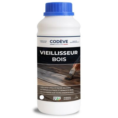 Vieillisseur Bois - 1 L   - Codeve Bois - Un Effet De Vieillissement Accéléré D'un Bois Brut, Blanc Ou Neuf.