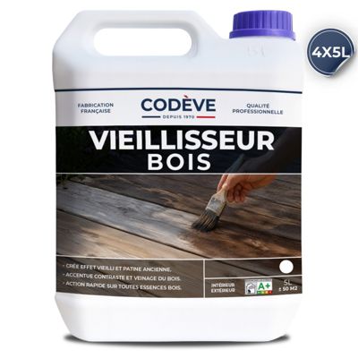 Vieillisseur Bois - 20 L   - Codeve Bois - Un Effet De Vieillissement Accéléré D'un Bois Brut, Blanc Ou Neuf.