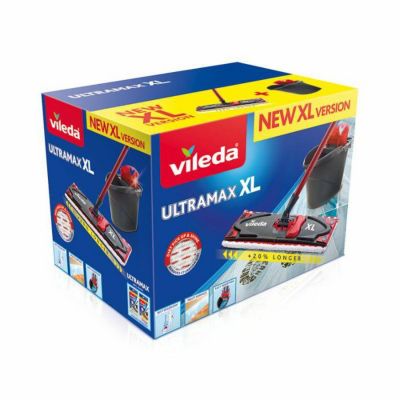 VILEDA ULTRAMAX XL 42 cm Kit de nettoyage seau et vadrouille plate