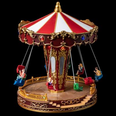 Carrousel De Noël En Acrylique 20x25 Cm - Décoration De Table, Village De Noël, Fêtes - 2