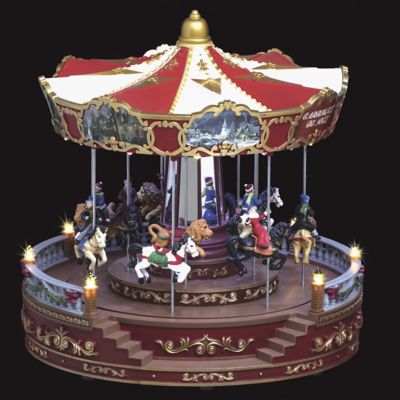 Village de noël Grand carrousel Castorama