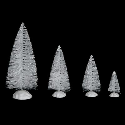 Lot De 8 Sapins De Noël Décoratifs Rayher – 5 Cm Et 7 Cm – Pour Décoration De Table, Village De Noël, Bricolage