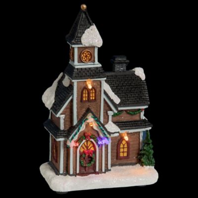 CD-Village de Noël Lumineux, Maison De Noël Lumineuse Led Maison