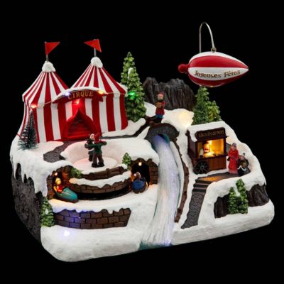 Village lumineux dirigeable 12 led musical  - feeric lights & christmas