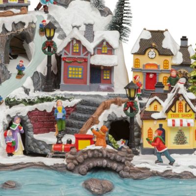 Village Lumineux De Noël – Mini Décorations Avec Lumière, Intérieur