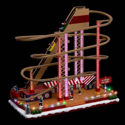 Village lumineux grand huit musical 25 led - feeric lights & christmas