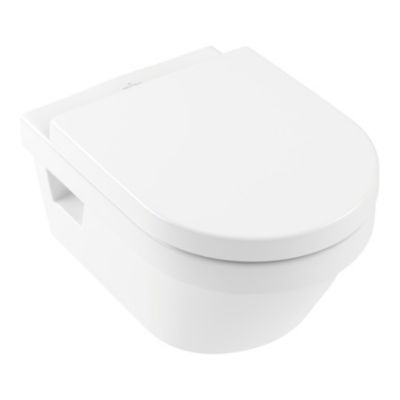 Villeroy & Boch Architectura, Combipack Cuvette suspendue à fond creux sans bride, avec abattant frein de chute