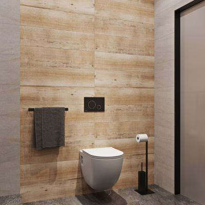 Villeroy & Boch Pack WC Bâti-support Villeroy & Boch ViConnect + WC sans bride SAT + Abattant SoftClose + Plaque Blanche