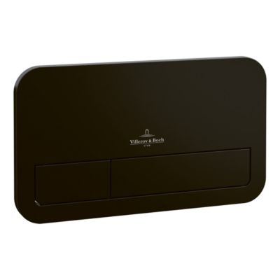 Villeroy & Boch ViConnect Plaque de déclenchement WC 200S, Noir mat