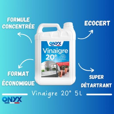 Vinaigre 20° Onyx formule concentrée 5L