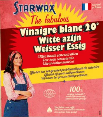 Vinaigre blanc 20° ultra haute concentration Starwax The fabulous 10L