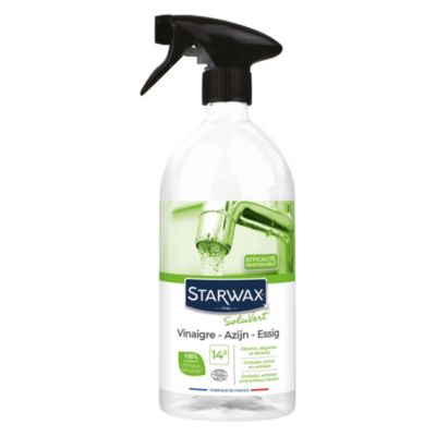 Vinaigre blanc détartrant pulvérisateur 14° Starwax 1L
