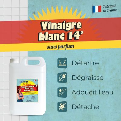 Vinaigre blanc ménager 14° Fabulous 5L