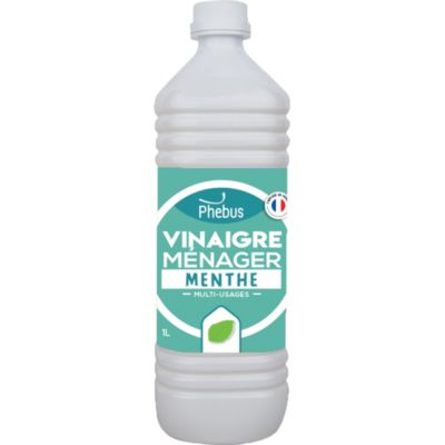 Vinaigre de nettoyage surpuissant 9,5° parfum menthe Phebus 1L