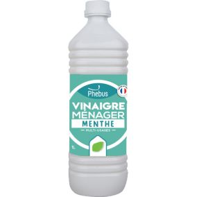 Vinaigre de nettoyage surpuissant 9,5° parfum menthe Phebus 1L