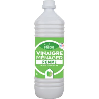 Vinaigre de nettoyage surpuissant 9,5° Phébus pomme 1L