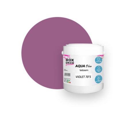 Violet 70'S Peinture murale acrylique aspect velours Aqua Déco - 2,5L
