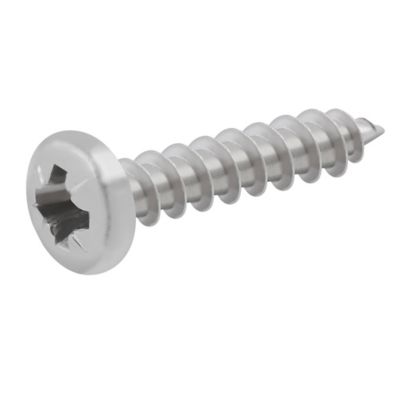 Vis à bois à tête cylindrique en acier inoxydable A4 pozidriv 4X20 mm - 20 pièces