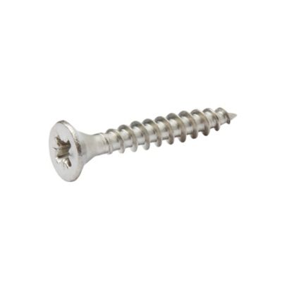 Vis à bois en acier inoxydable A2 pozidriv 4.5x30 mm - 20 pièces