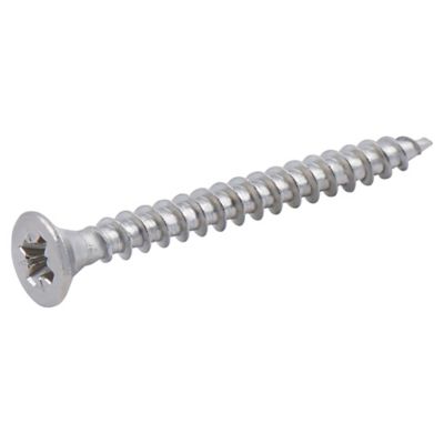 Vis à bois en acier inoxydable A2 pozidriv 4x40 mm - 500 pièces