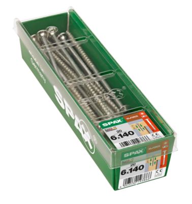 Vis à bois Hi.force torx Spax wirox 6x140 mm - 20 pièces