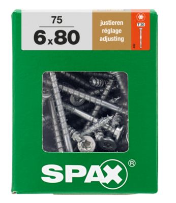 Boîte De 75 Vis SPAX Yellox – Tête Plate – 3 X 35 Mm – Pour Bois – Qualité Pro