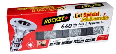 Vis tête fraisée ACTON 4x20 mm Inox A4 ISO 10642 boîte de 200
