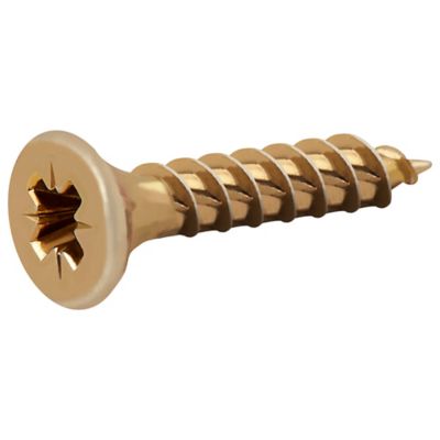 Vis à bois Turbodrive Premium pozidriv zinguée jaune 3x16 mm - 100 pièces