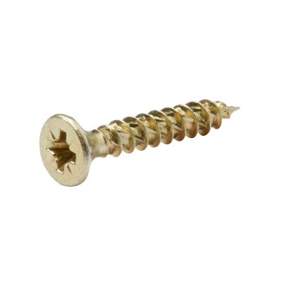 Vis à bois Turbodrive Premium pozidriv zinguée jaune 4x25 mm - 20 pièces