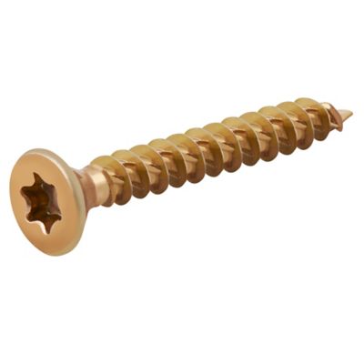 Vis à bois Turbodrive Premium torx zinguée jaune 4x30 mm - 100 pièces