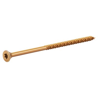 Vis à bois Turbodrive Premium torx zinguée jaune 5x100 mm - 100 pièces