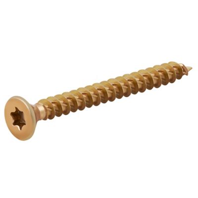Vis à bois Turbodrive Premium torx zinguée jaune 5x50 mm - 100 pièces