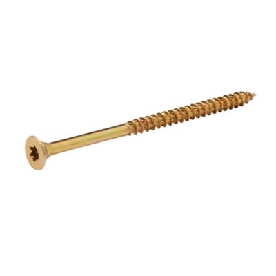 Vis à bois Turbodrive Premium torx zinguée jaune 6x100 mm - 100 pièces