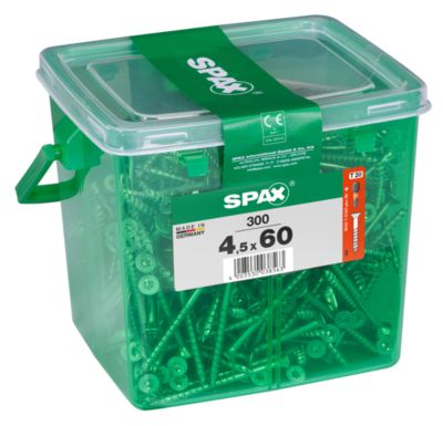 Vis à Bois Tête Fraisée Spax Wirox Torx 5 X 60 Mm Filetage Partiel 100 Pieces