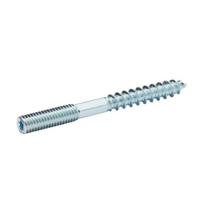 Vis à double filetage (métal/bois) 5x50 zingués mm - 5 pièces