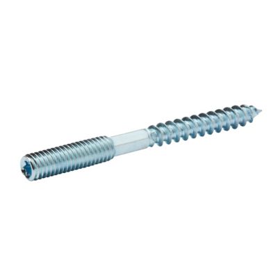 Vis à double filetage (métal/bois) 6x60 zingués mm - 5 pièces