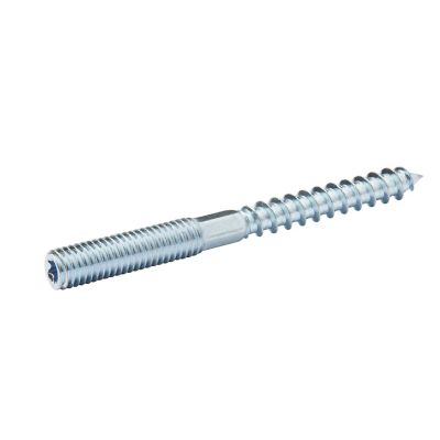Vis à double filetage (métal/bois) 8x80 zingués mm - 5 pièces