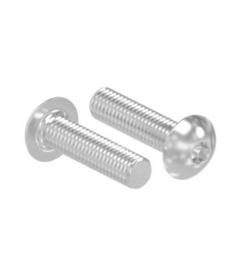 10 Vis TBHC Inox A2 M5 X 30 Mm - Tête Bombée Hexagonale Creuse à Embase