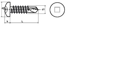 vis autoperceuse tcq 4.8x19 zg - vendu par 500
