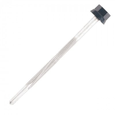 Vis bac acier SCELL-IT sommet nervure diam5,5 x 85 mm TH12 bleu gris RAL5008 sachet de 100
