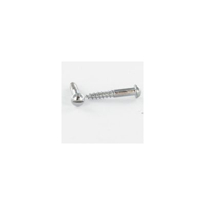 Vis bois Acier chrome Tête ronde TR Fendue 6X60 - 1 pièce