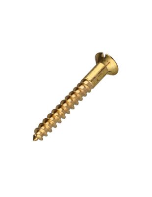 Vis bois Laiton Tête fraisée Fendue 6X40 - 1 pièce