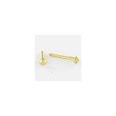 Vis bois Laiton Tête ronde TR Fendue 4X30 - 1 pièce