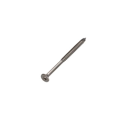 Vis bois TEKOR Inox A2 Tête fraisée Cranté TORX T25 5X90 Filetée sur 60 Pointe antifendage type 17 - 1 pièce