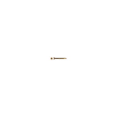 Vis bois TEKOR Tête fraisée Pozi numéro 2 5X60 Filetage partiel Pointe antifendage type 17 Bichromaté - 1 pièce