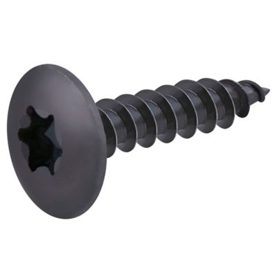 Vis de charnière zinguée noire 6x30 mm - 20 pièces