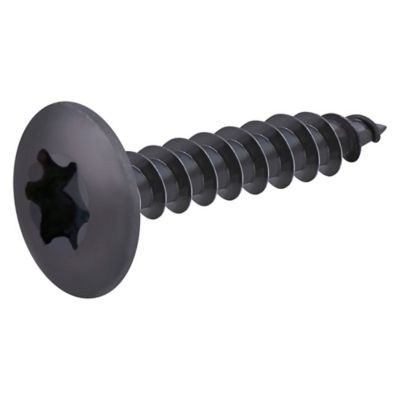 Vis de charnière zinguée noire 6x30 mm - 200 pièces