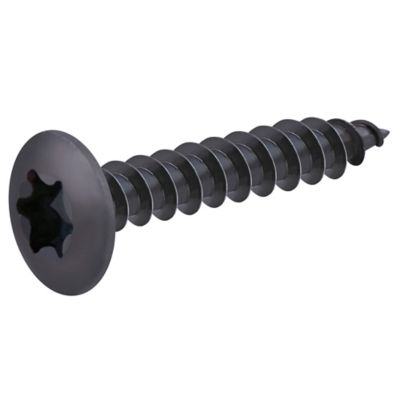 Vis de charnière zinguée noire 6x40 mm - 20 pièces