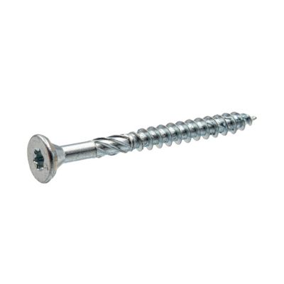 Vis de construction bois Klimas à tête fraisée Torx, zinguées blanches 10 x 260 mm 25 pcs