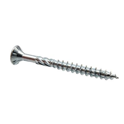Vis de construction bois Klimas à tête fraisée Torx, zinguées blanches 10 x 260 mm 25 pcs